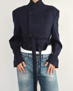 Tied-up Blazer - Dark Blue