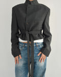 Tied-up Blazer - Grey Perfection