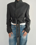 Tied-up Blazer - Grey Perfection