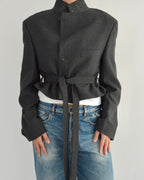 Tied-up Blazer - Grey Perfection