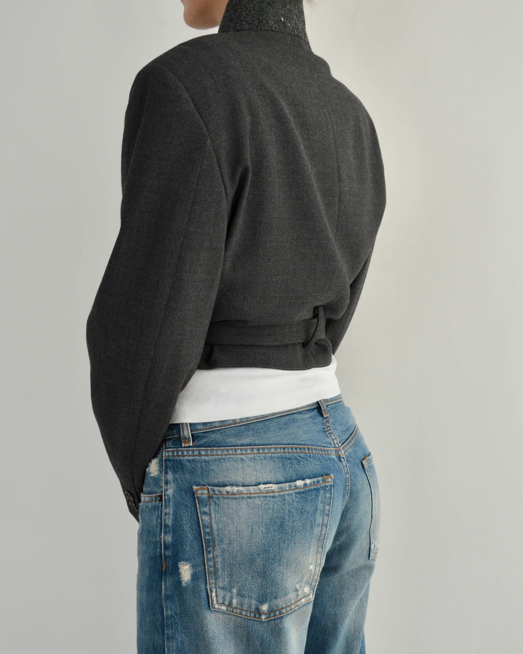 Tied-up Blazer - Grey Perfection