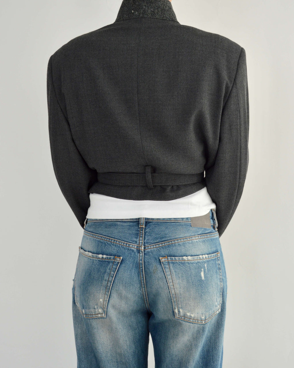 Tied-up Blazer - Grey Perfection
