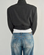 Tied-up Blazer - Grey Perfection