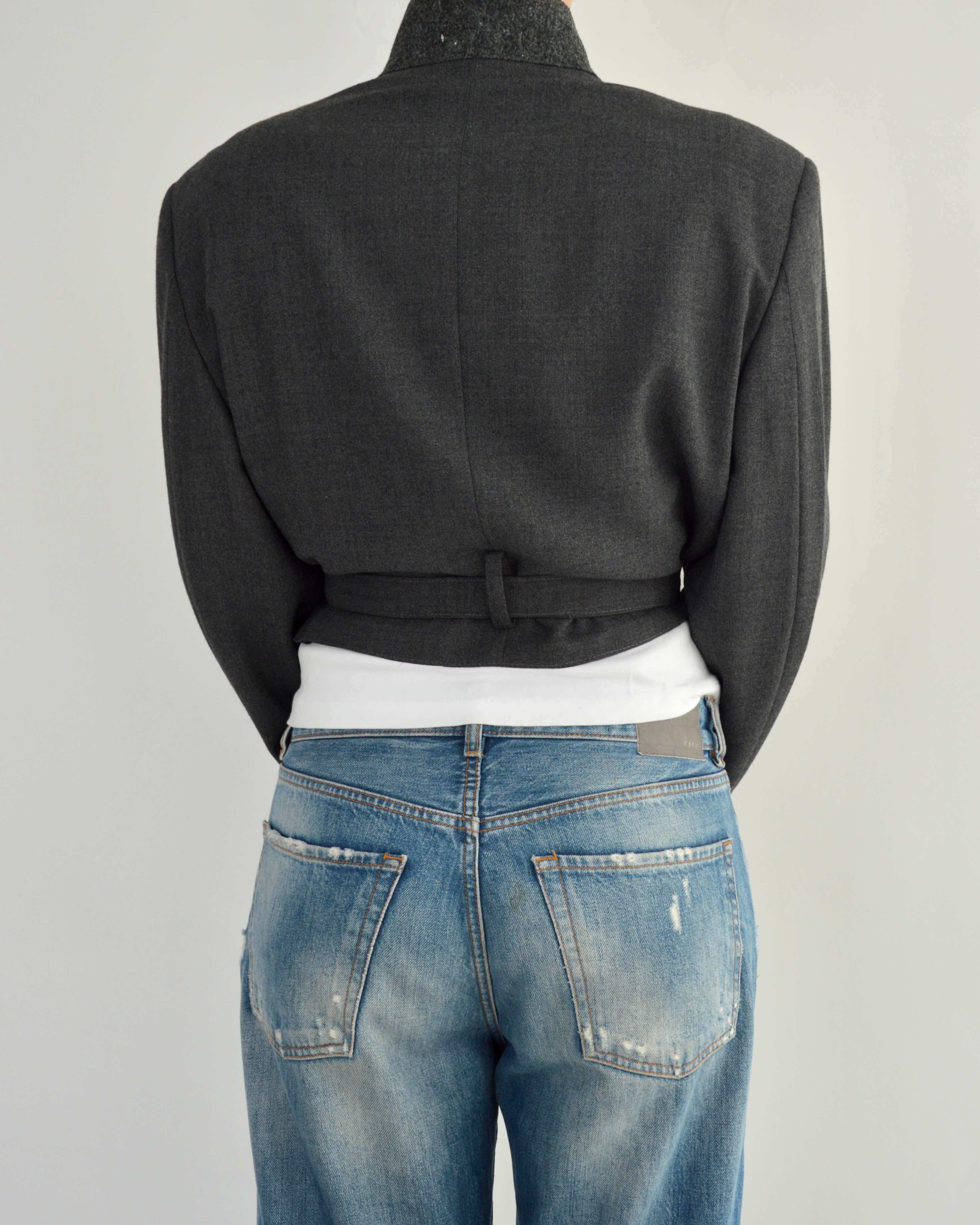 Tied-up Blazer - Grey Perfection