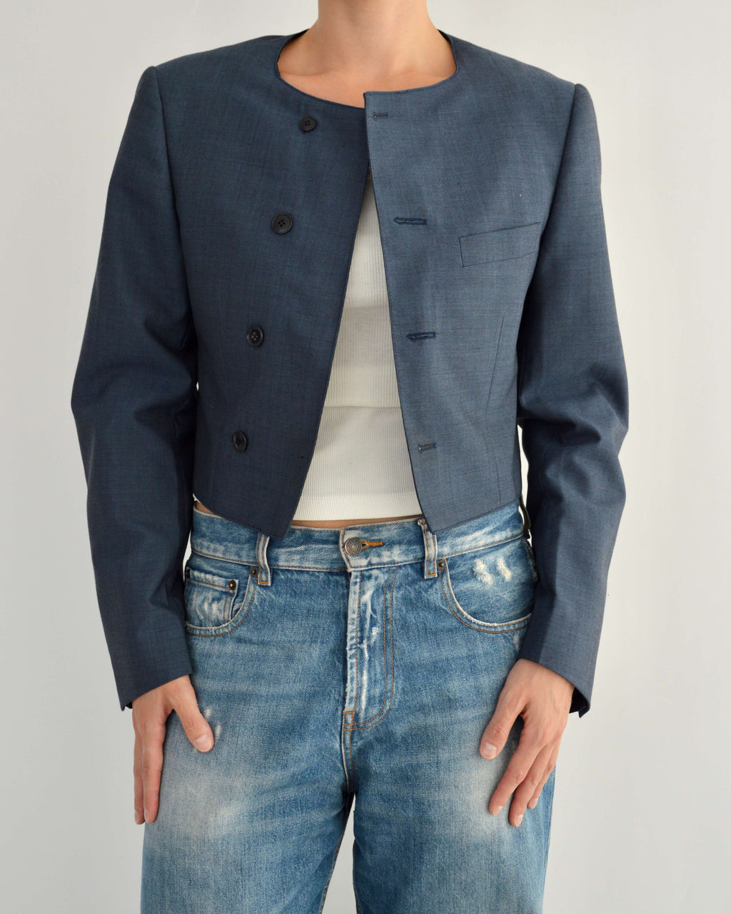 Frame Blazer - Perfect Blue