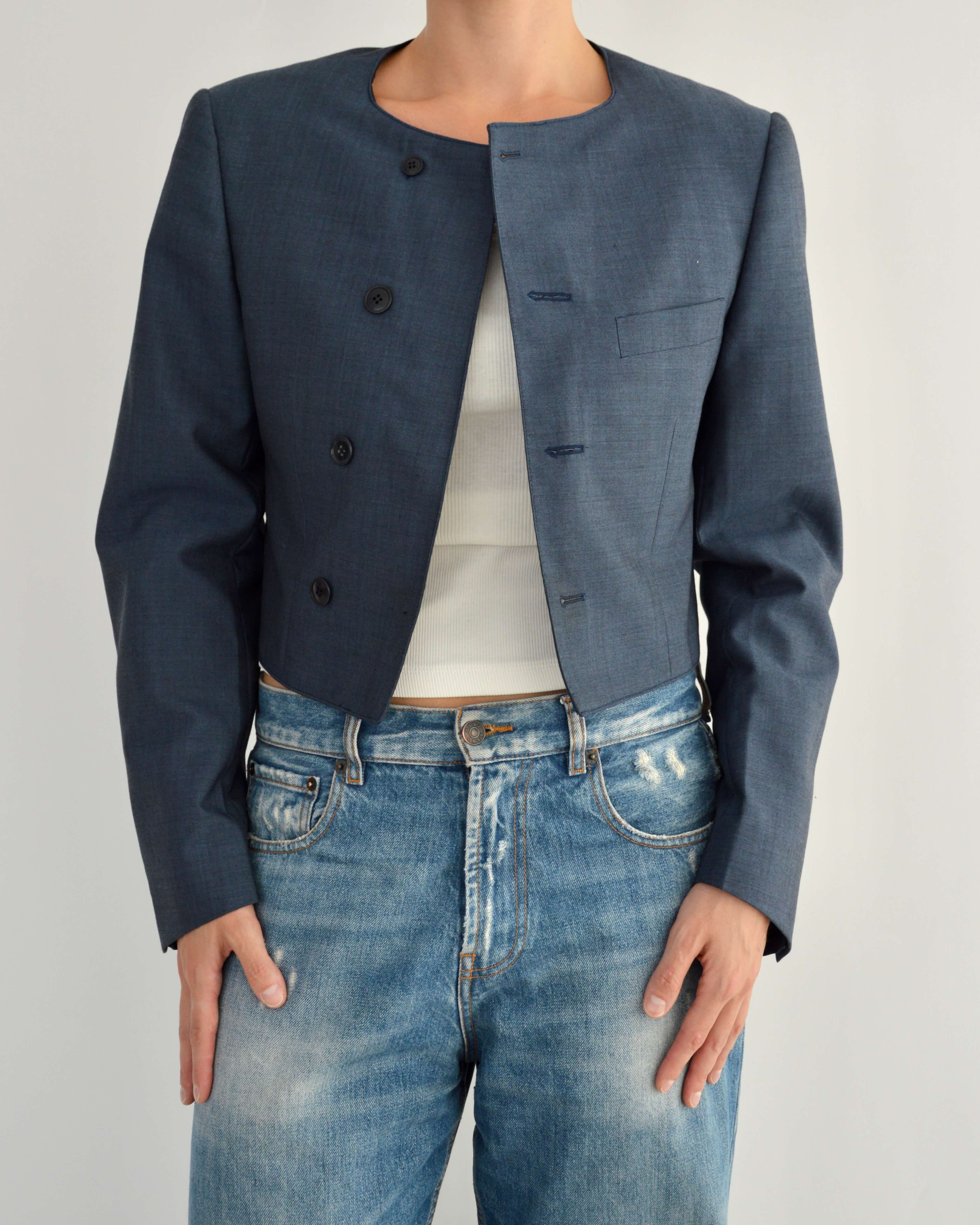 Frame Blazer - Perfect Blue