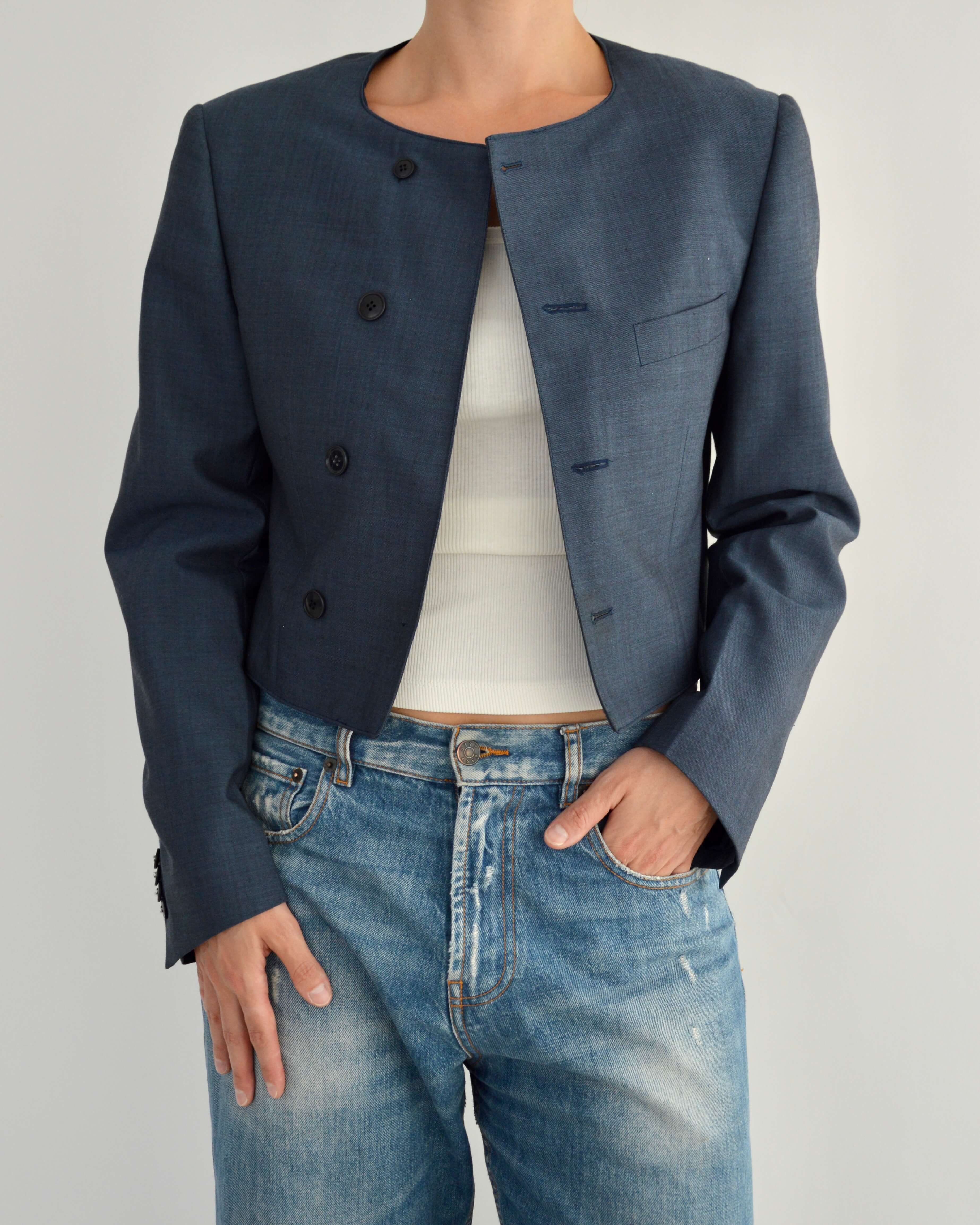 Frame Blazer - Perfect Blue