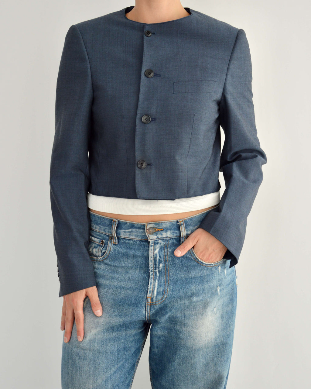 Frame Blazer - Perfect Blue