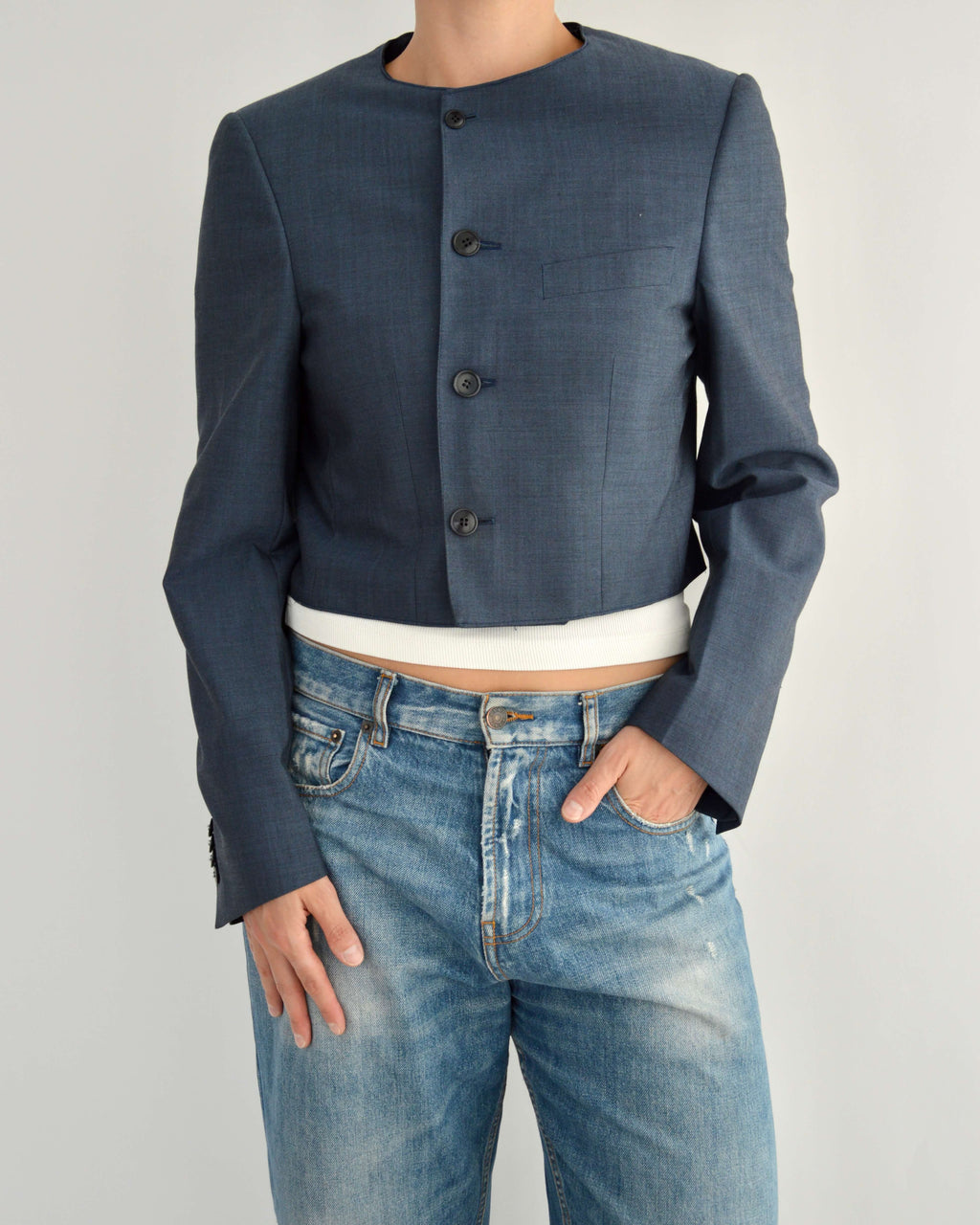 Frame Blazer - Perfect Blue