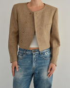 Frame Blazer - Textured Oatmilk (M)