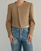 Frame Blazer - Textured Oatmilk (M)
