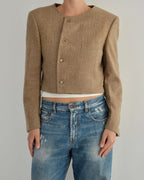 Frame Blazer - Textured Oatmilk (M)