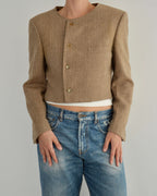 Frame Blazer - Textured Oatmilk (M)