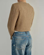 Frame Blazer - Textured Oatmilk (M)