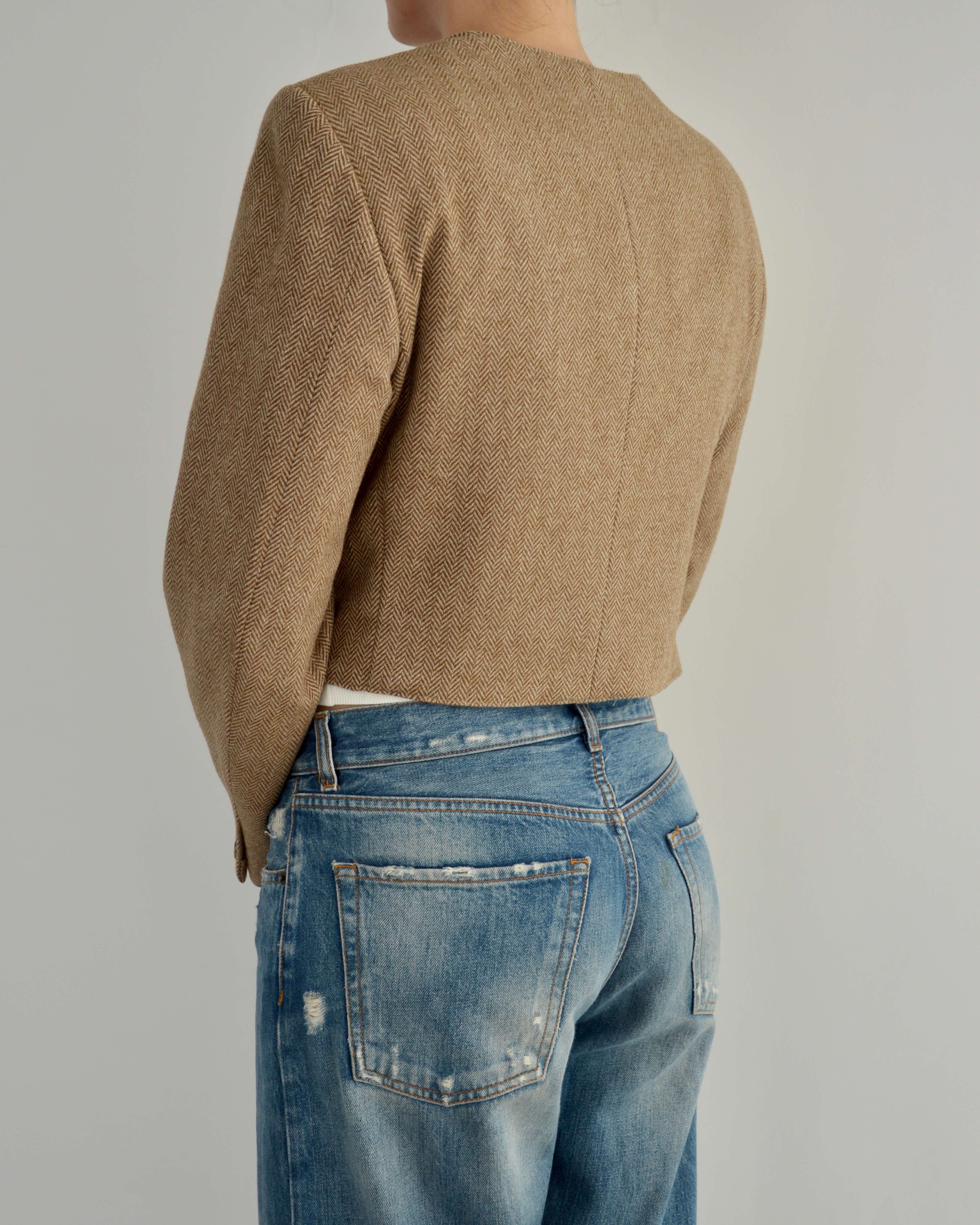 Frame Blazer - Textured Oatmilk (M)
