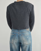 Frame Blazer - Textured Navy (M)
