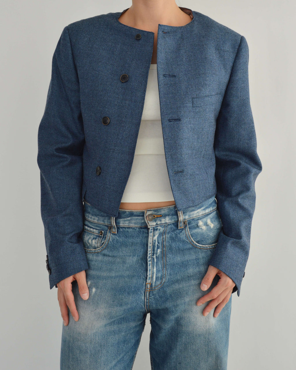 Frame Blazer - Lighter Blue (S)