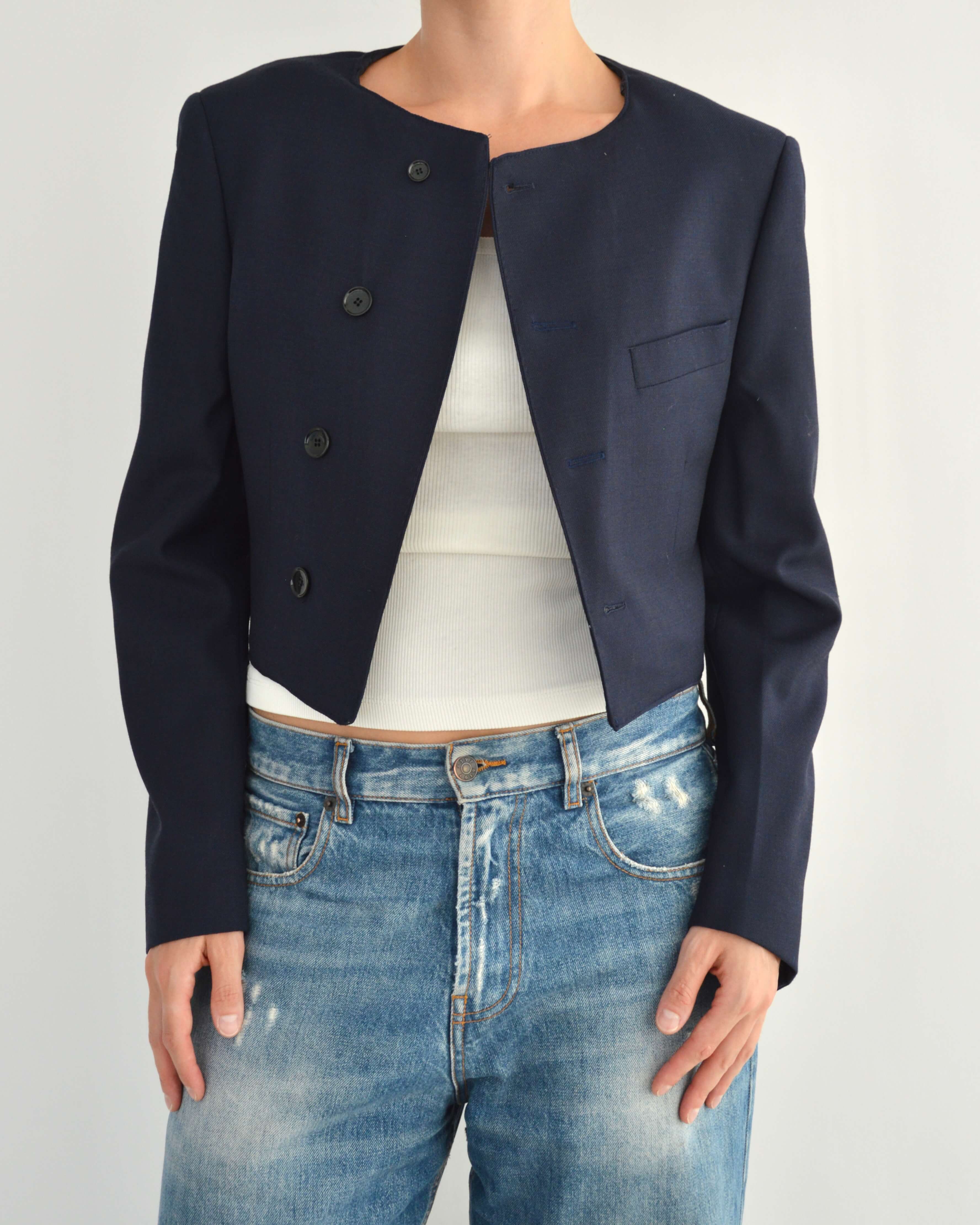 Frame Blazer - Navy (S)