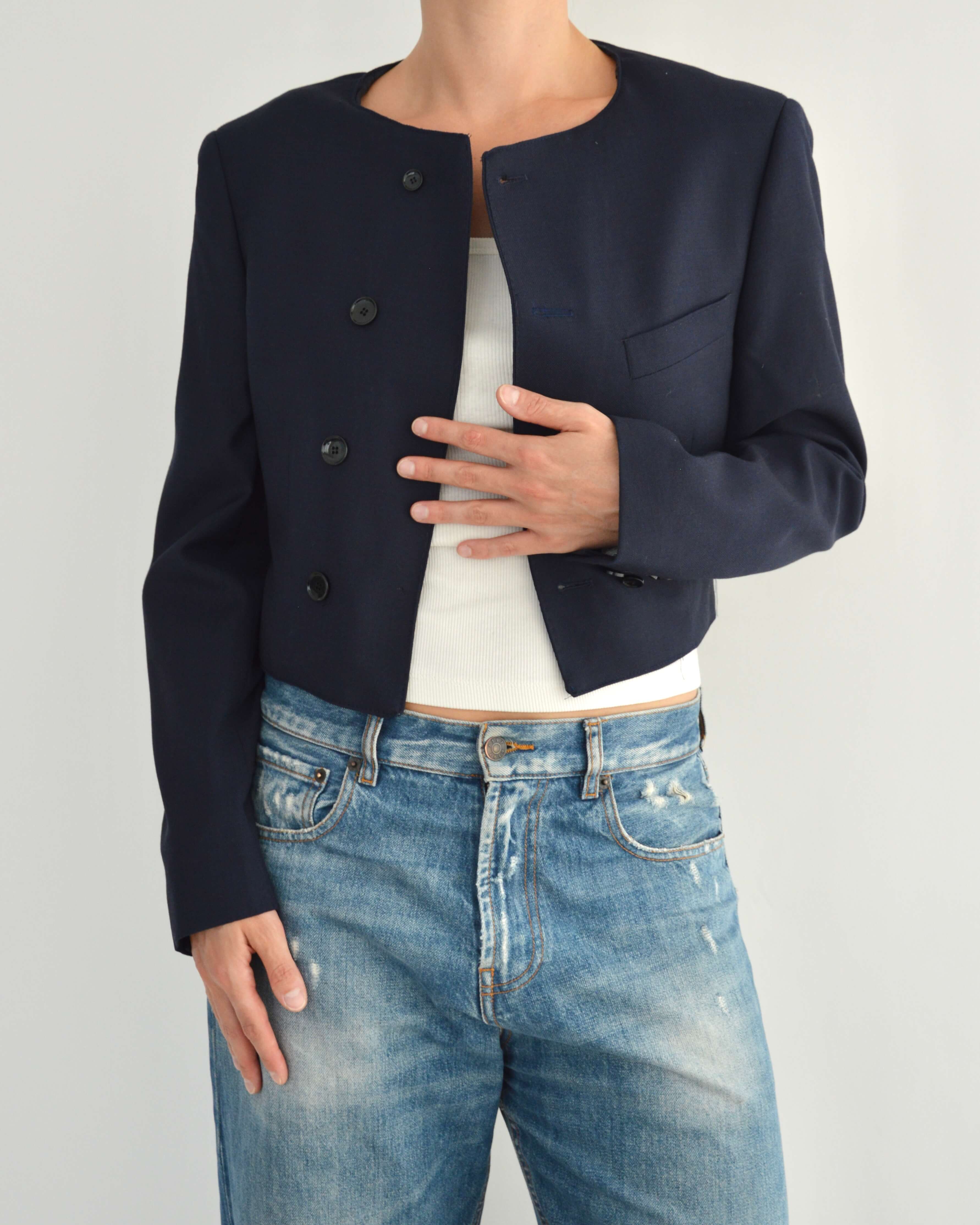 Frame Blazer - Navy (S)