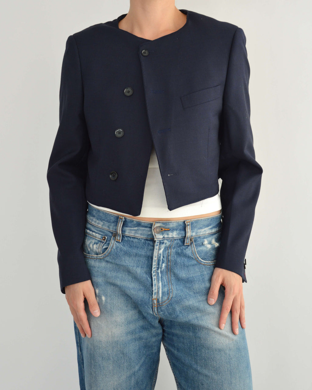 Frame Blazer - Navy (S)