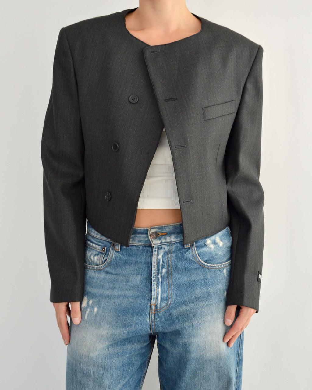 Frame Blazer - Black Tailored (L)