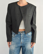Frame Blazer - Black Tailored (L)