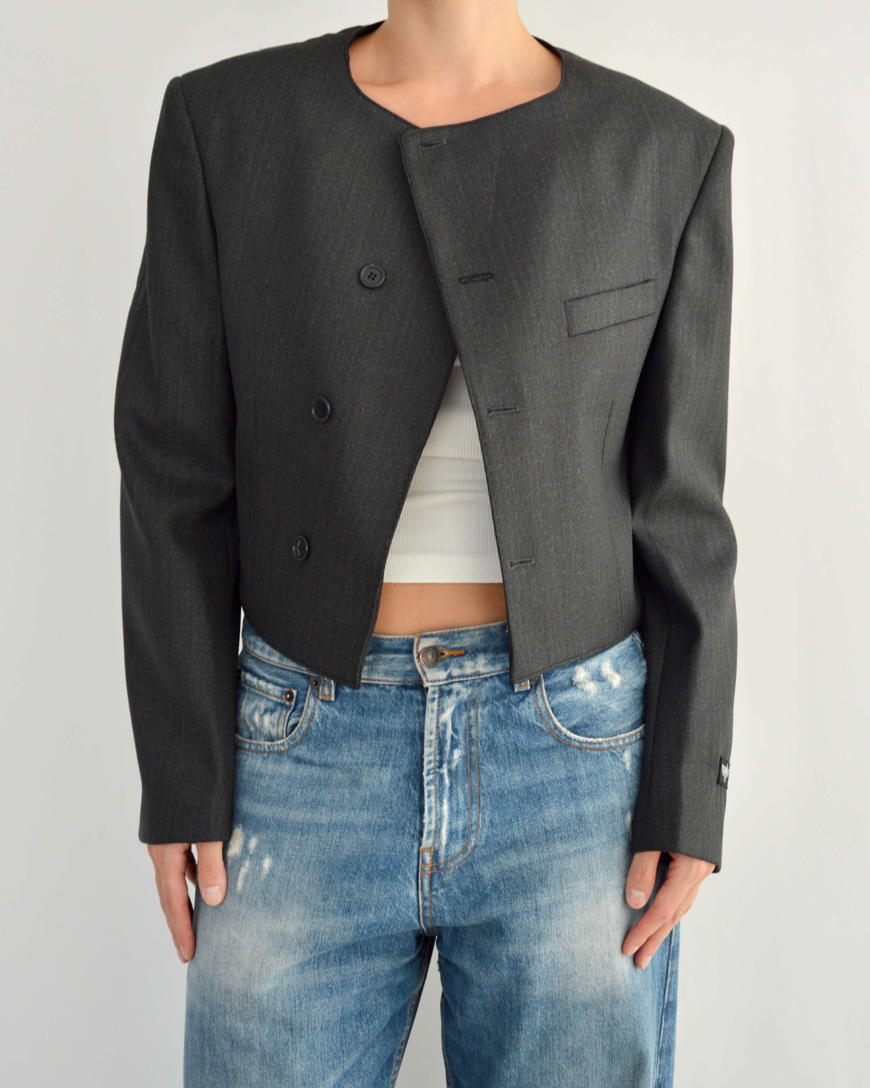 Frame Blazer - Black Tailored (L)