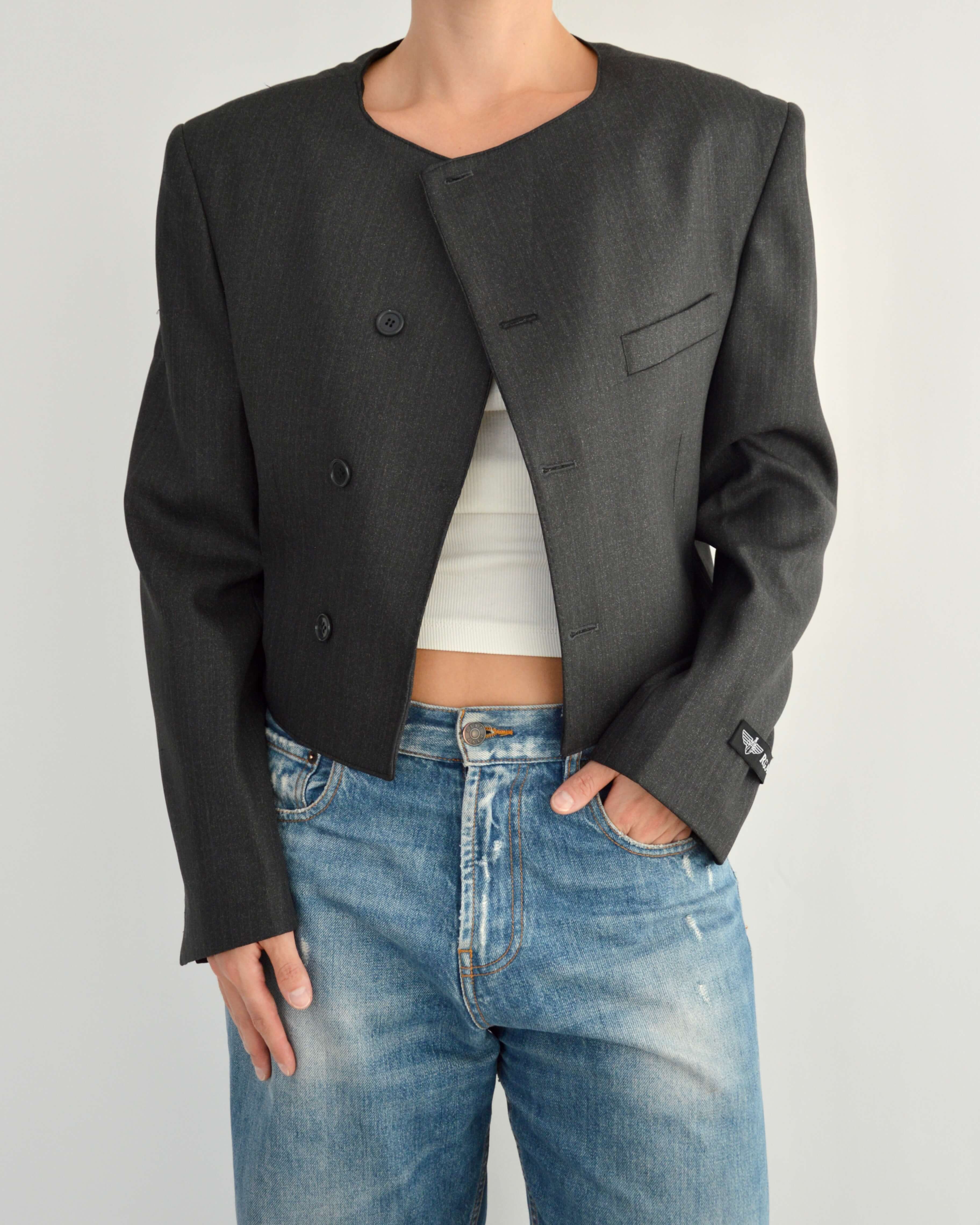 Frame Blazer - Black Tailored (L)