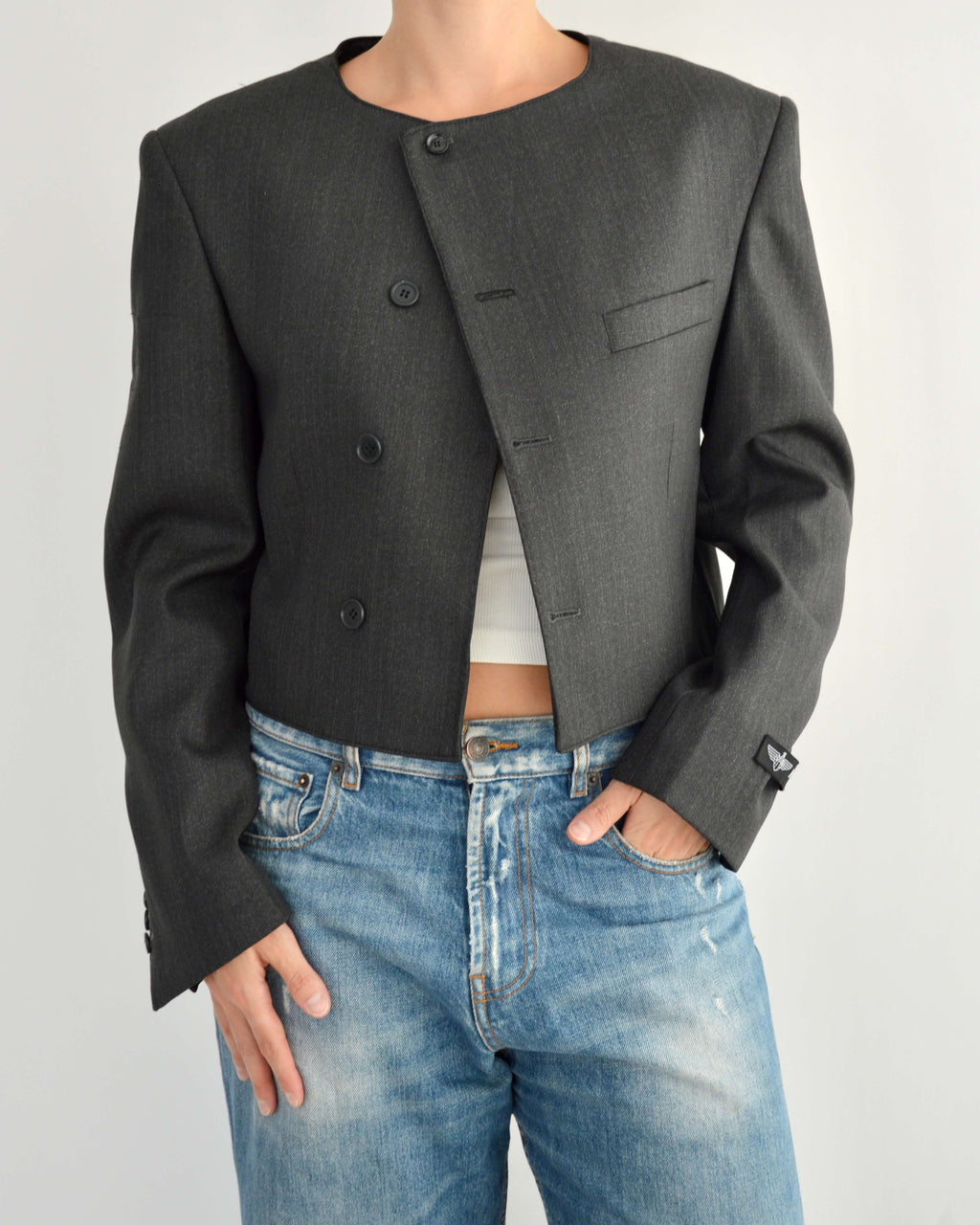 Frame Blazer - Black Tailored (L)