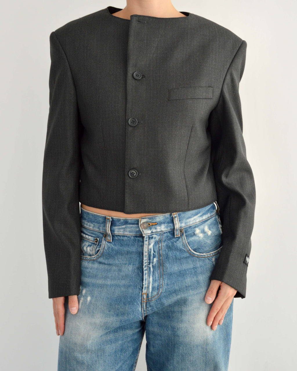 Frame Blazer - Black Tailored (L)