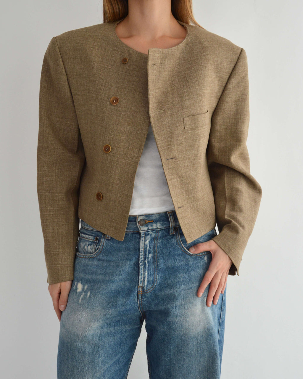 90s Blazer - Beige (L)