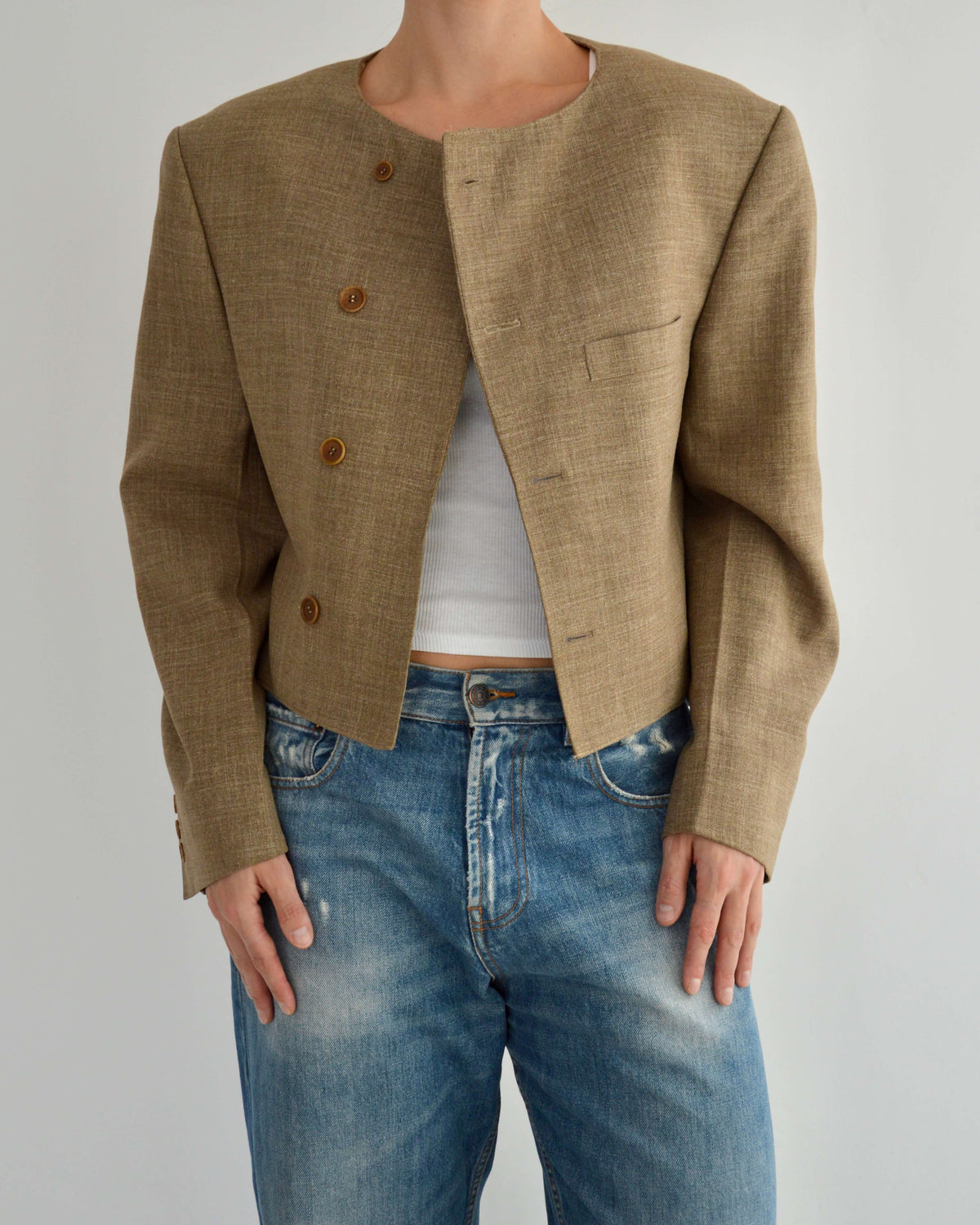 90s Blazer - Beige (L)