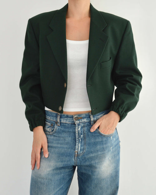 Bomber in Cashmere Green, view 2