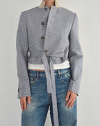 Vegan Tied-up Blazer - Light Blue (XS)