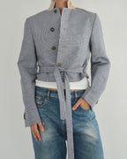 Vegan Tied-up Blazer - Light Blue (XS)