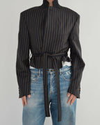 Tied-up Blazer in Fine Dark Navy, view 5