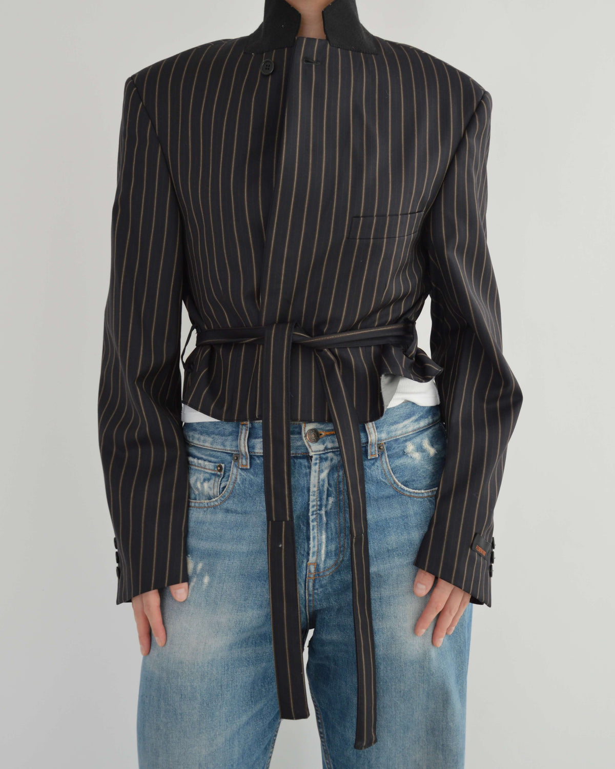 Tied-up Blazer - Fine Dark Navy (S)