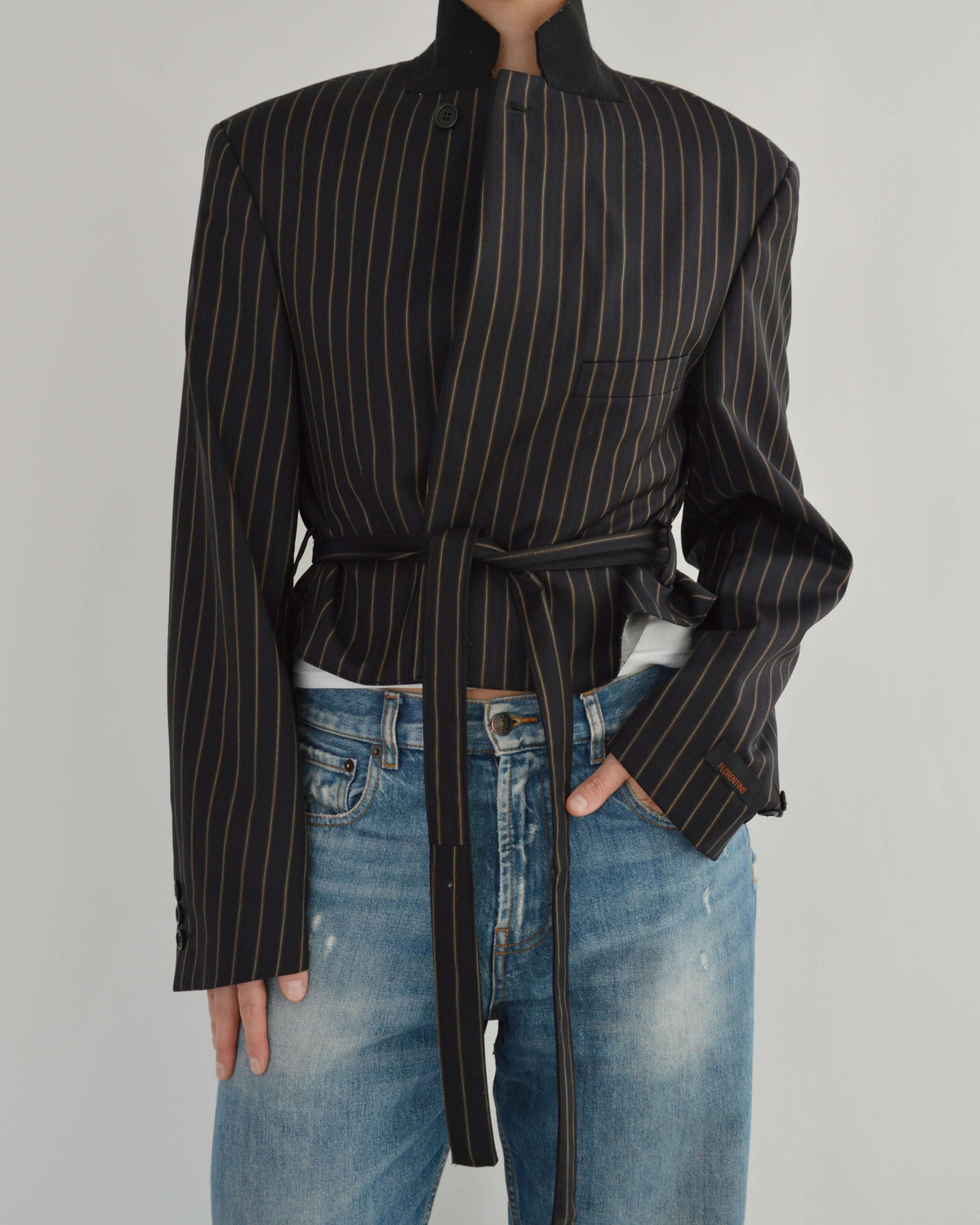 Tied-up Blazer - Fine Dark Navy (S)