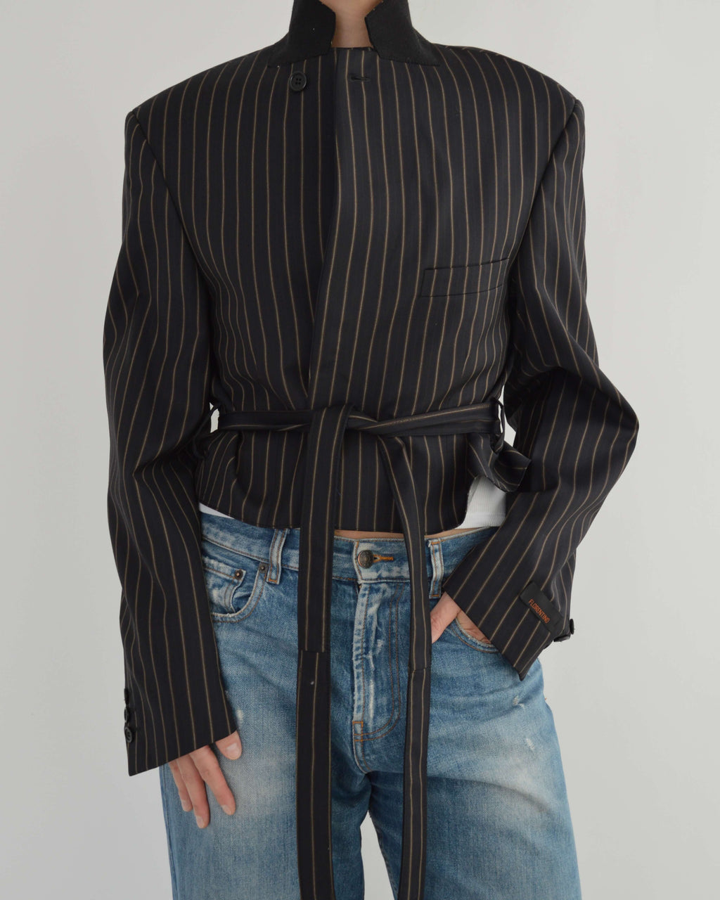 Tied-up Blazer in Fine Dark Navy