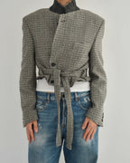 Tied-up Blazer in Tweed, view 5
