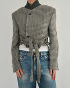 Tied-up Blazer in Tweed, view 7