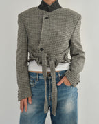 Tied-up Blazer in Tweed, view 4