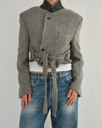 Tied-up Blazer in Tweed, view 6