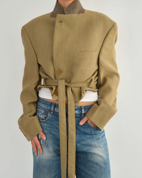 Tied-up Blazer in Golden, view 2