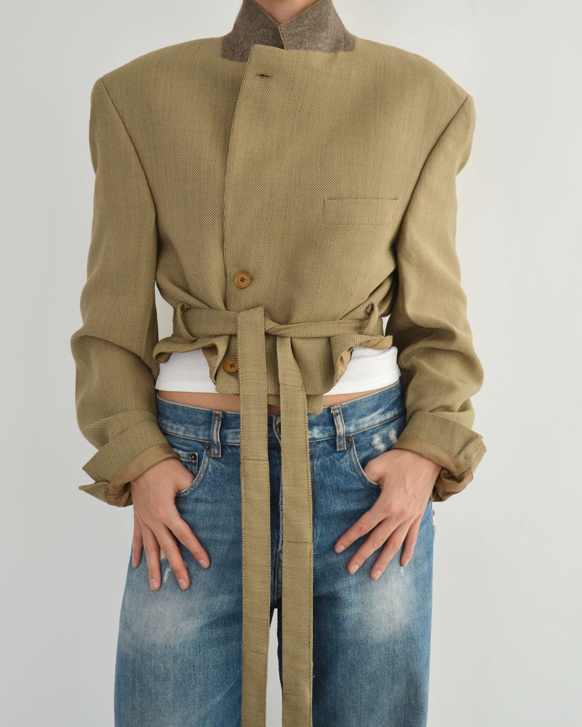 Tied-up Blazer - Golden (L)