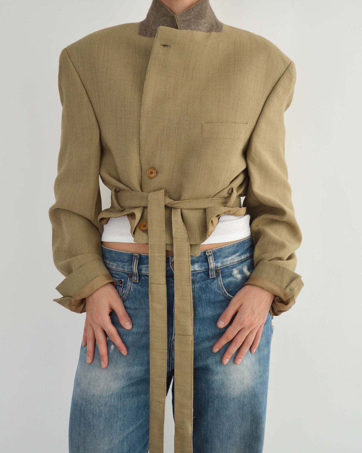 Tied-up Blazer - Golden (L)
