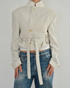 Tied-up Blazer - Pearl (M)