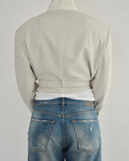 Tied-up Blazer - Pearl (M)