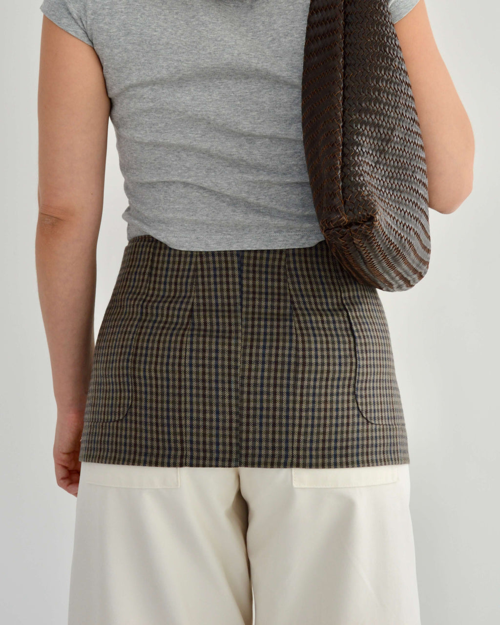 Blazer Belt - Checkred Brown (S/M)