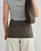 Blazer Belt - Checkred Brown (S/M)